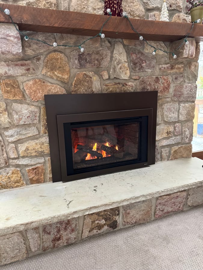 Majestic Trilliant gas insert installed by Warrington Chimney & Fireplace